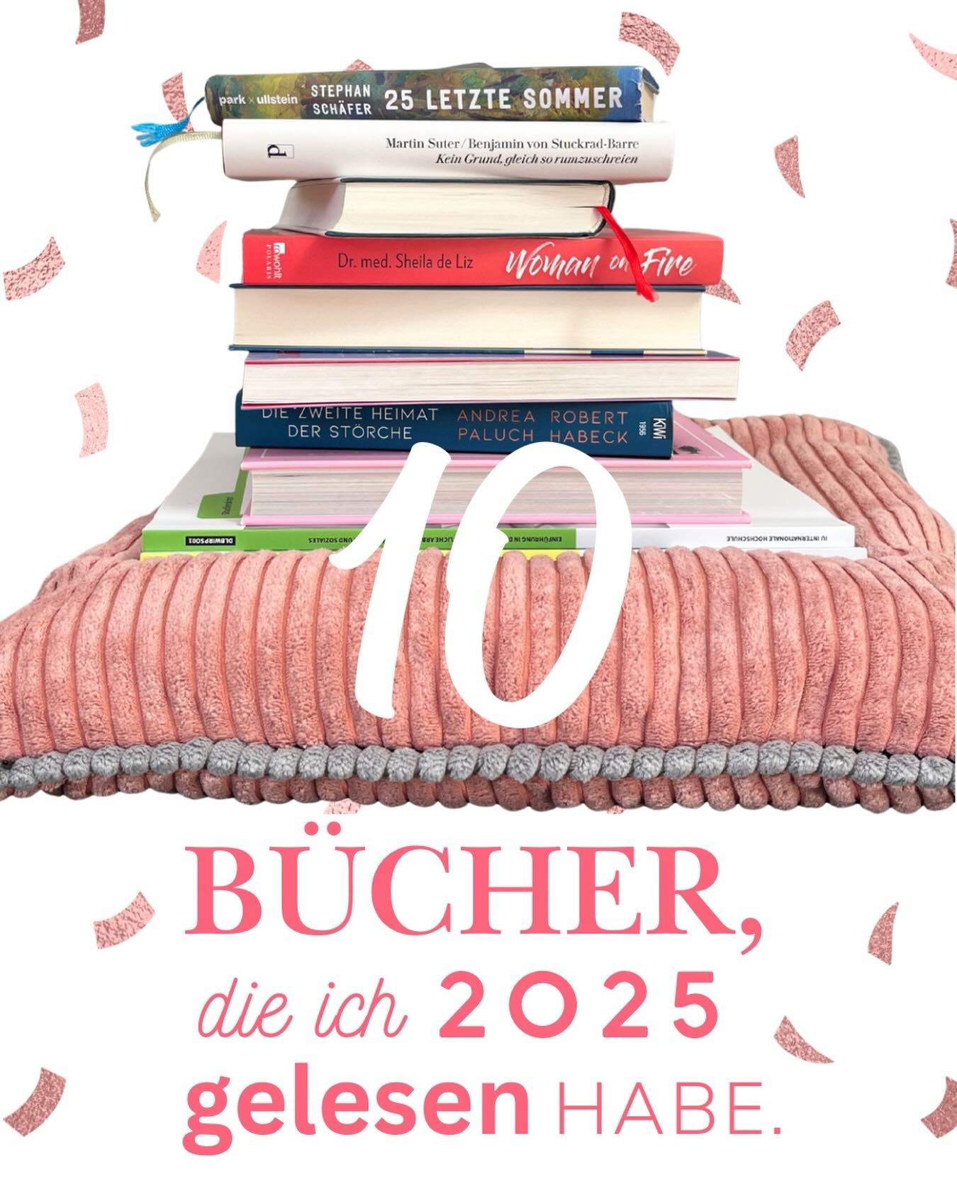2025 fühlt sich für mich ein bisschen wie ein kleines Lese-Comeback an 📚✨
Ich habe dieses Jahr so viel gelesen wie seit Jahren nicht mehr – und ehrlich gesagt bin ich richtig stolz darauf.
Statt Scrollen gab’s Seiten. Statt Screenlight echtes Papier zwischen den Fingern. Ich lese ausschließlich Bücher in Papierform – nichts Paperlike, kein Tablet, kein Kompromiss. Dieses Rascheln, dieses Gewicht, dieser Geruch … einfach unersetzlich 🤍
Und ganz nebenbei: weniger Screentime, mehr Offlinezeit nur für mich. Mehr Ruhe. Mehr Gedanken. Mehr Ich.
1️⃣ Martin Suter • Wut und Liebe
2️⃣ Martin Suter • Melody
3️⃣ Caroline Wahl • 22 Bahnen
4️⃣ Caroline Wahl • Windstärke 17
5️⃣ Martin Suter • Einer von euch 
6️⃣ Martin Suter & Benjamin von Stuckrad-Barre • 
Kein Grund hier gleich so rumzuschreien!
7️⃣ Stephan Schäfer • 25 letzte Sommer
8️⃣ Andrea Paluch & Robert Habeck • 
Die zweite Heimat der Störche
9️⃣ Sheila de Liz • Woman on Fire
🔟 IU Skripte, Skripte, Skripte
Auf meinem Nachttisch stapeln sich schon die nächsten Titel – bereit für neue Geschichten, neue Abende, neue kleine Auszeiten. Ich hätte nicht gedacht, wie gut es sich anfühlt, das Lesen wieder für mich zu entdecken 🌙📖
Was liegt denn gerade auf deinem Nachttisch – und welches Buch sollte ich unbedingt als Nächstes lesen? 💬✨
#Leseliebe #Bücherstapel #OfflineZeit #PapierStattTablet #heylumico