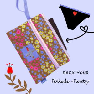 Pack you Periode Panty Bag Design "Fly high" von hey.lumico