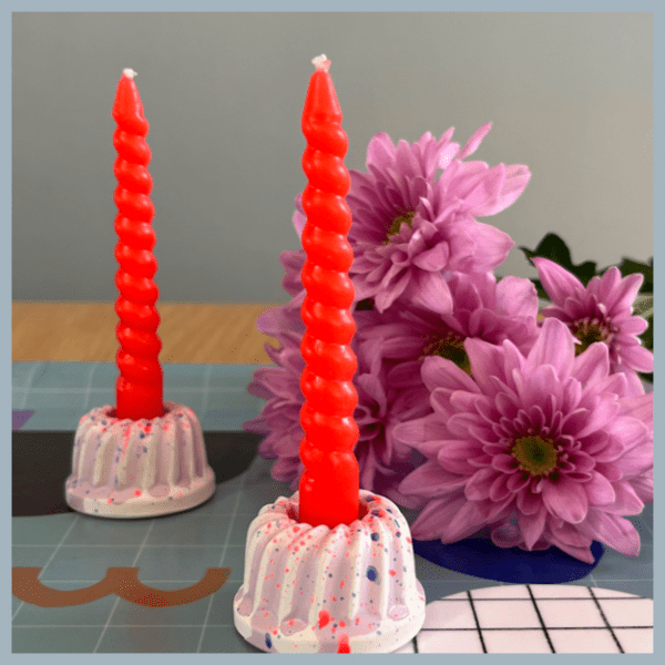 Pustekuchen Kerzenhalter handmade von hey.lumico Design Freudenfeuer