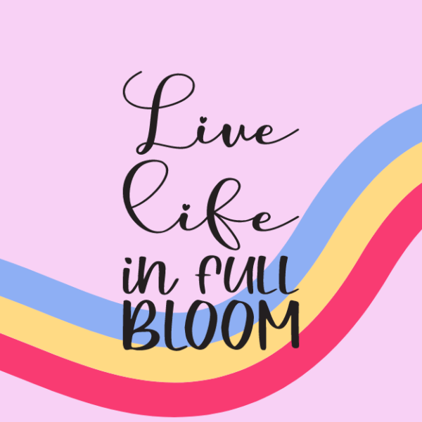 Illustration hey.lumico "Live life in full bloom"