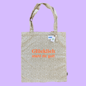 Shopper Statement Tasche VIDA "Glücklich"