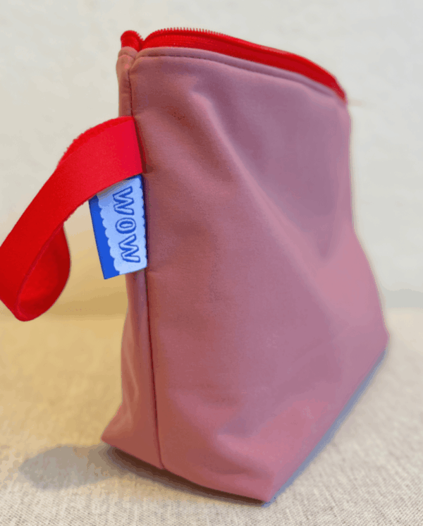 Bikini Wet Bag Nasstasche hey.lumico Dunkelrosé Detail